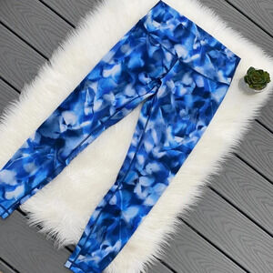 Lululemon blue patterned leggings